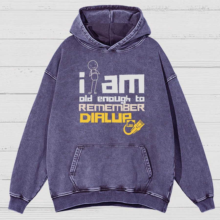 Dialup Internet Retro Vintage Distressed Hoodie