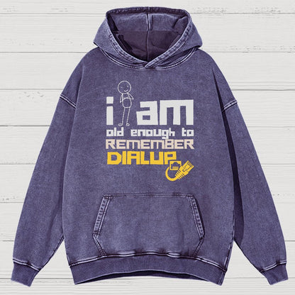 Dialup Internet Retro Vintage Distressed Hoodie