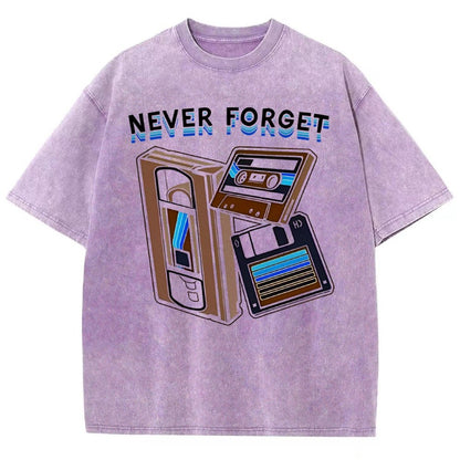 Never Forget Graphic Vintage Distressed T-shirt