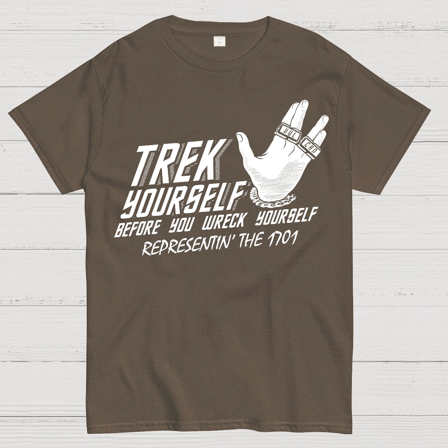 Trek Yourself Before You Wreck Yourself Geek T-Shirt