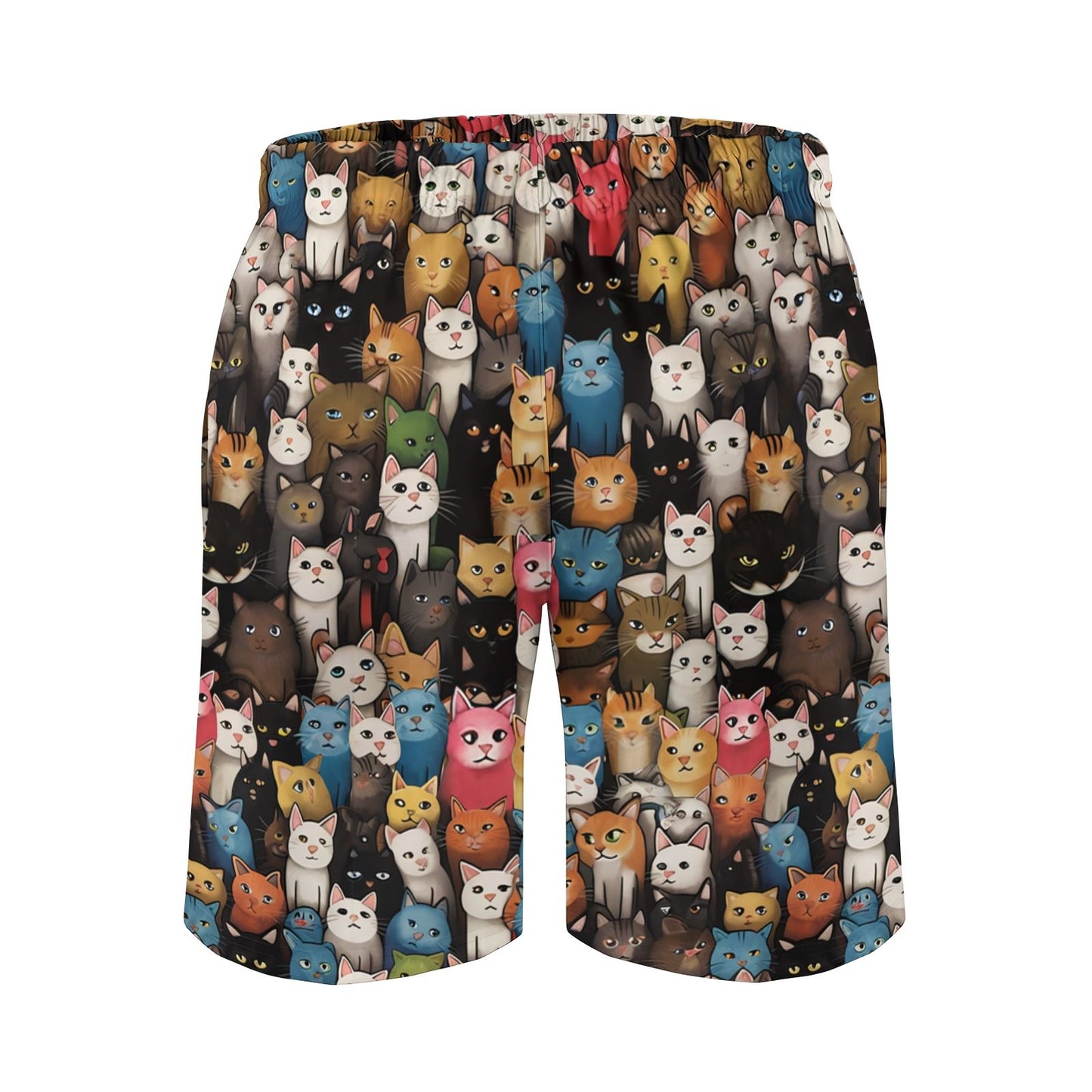 Cat Art Illustration Geek Shorts