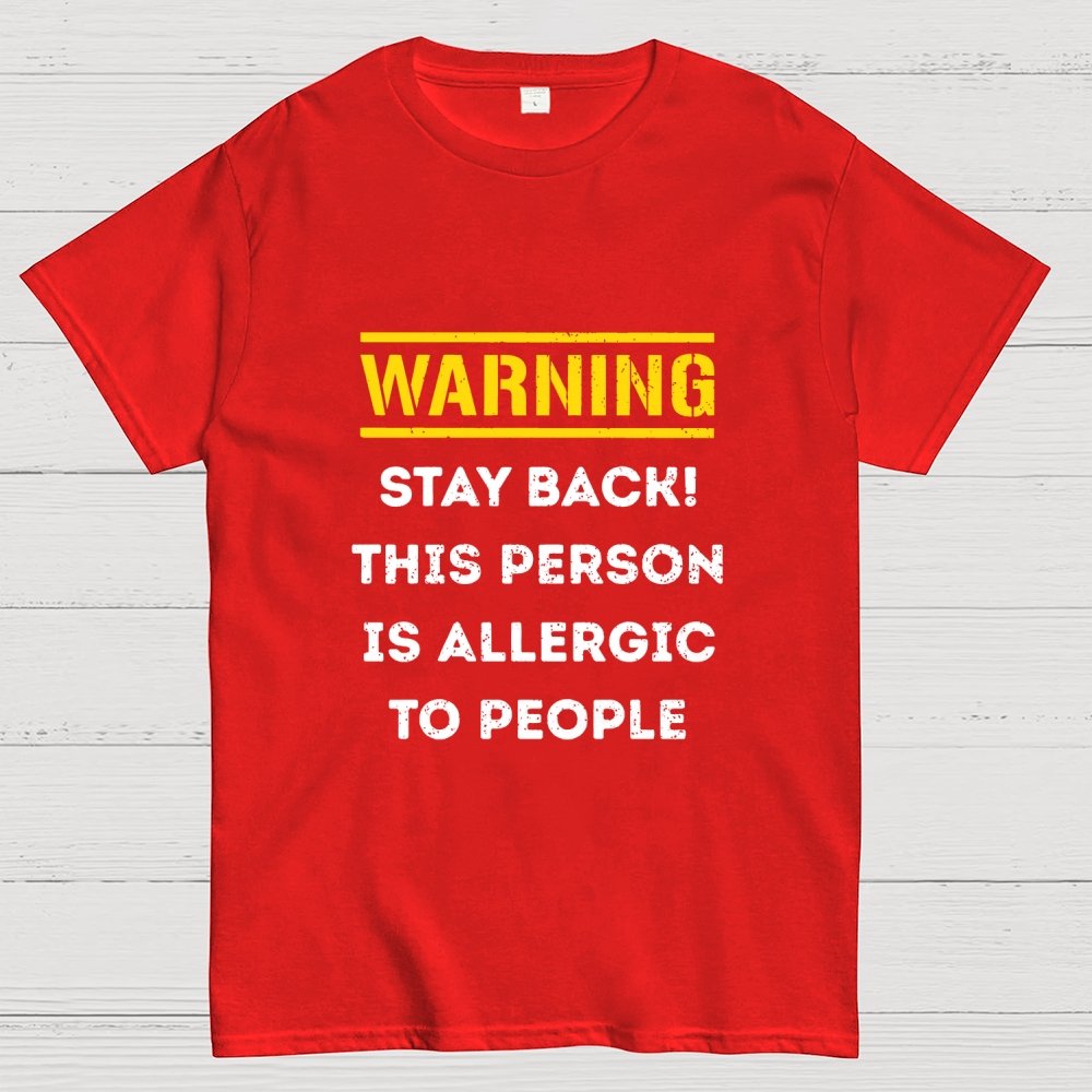 Allergic To People Geek T-Shirt