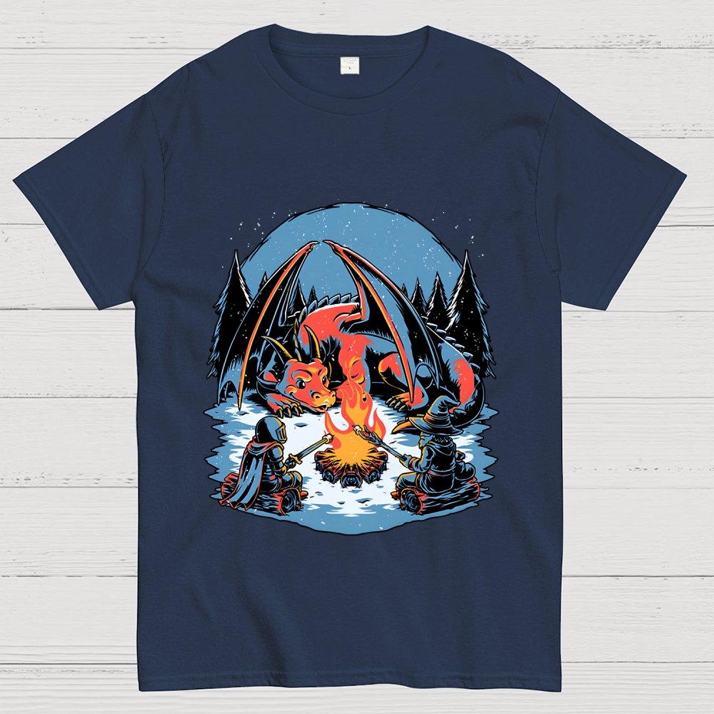Cozy Dragon Fantasy Geek T-Shirt