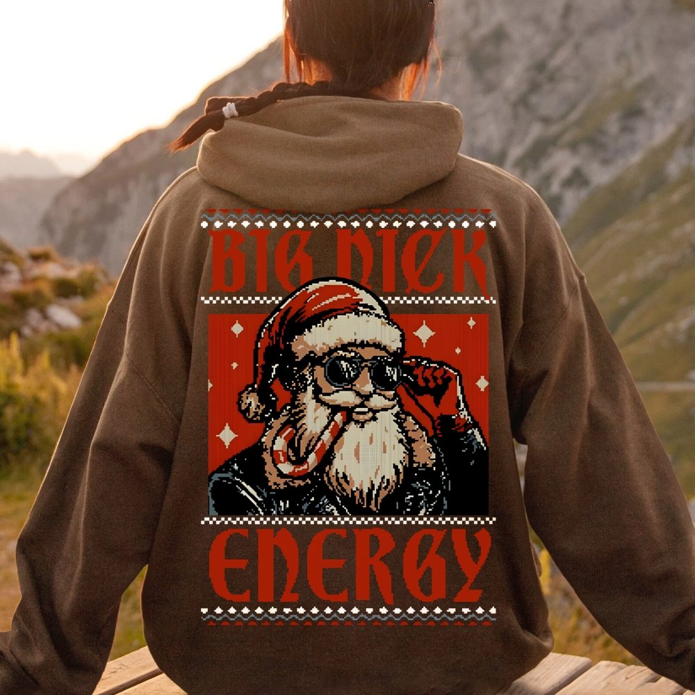 Big Nick Energy Printed Back Unisex Cotton Hoodie
