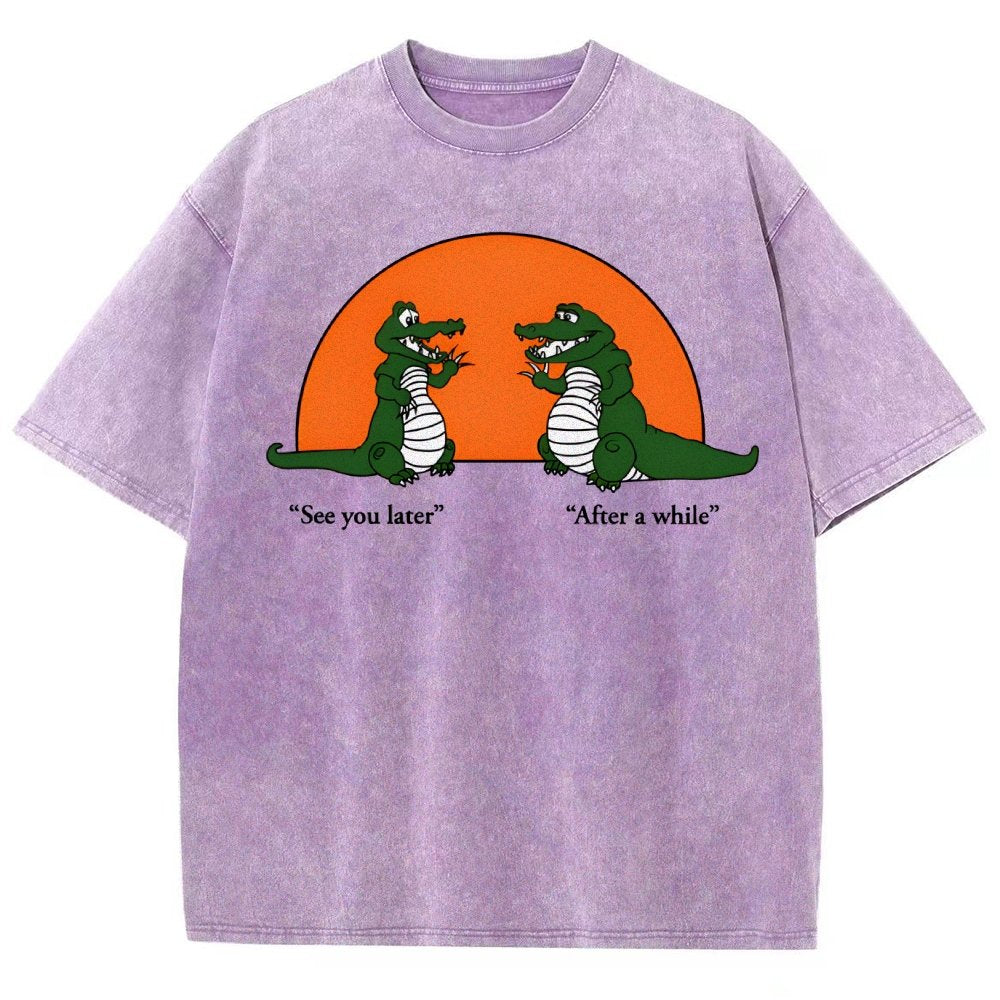 See You Later Alligator Vintage Distressed T-shirt