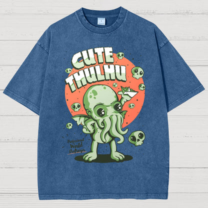 Cute Cthulhu Vintage Distressed T-shirt