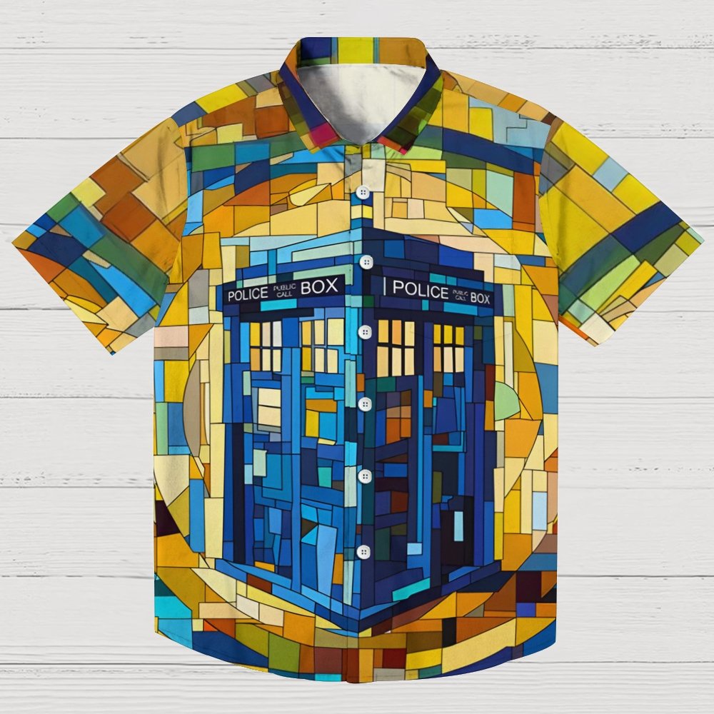 Cubist Time And Space Geek Hawaiian Shirt