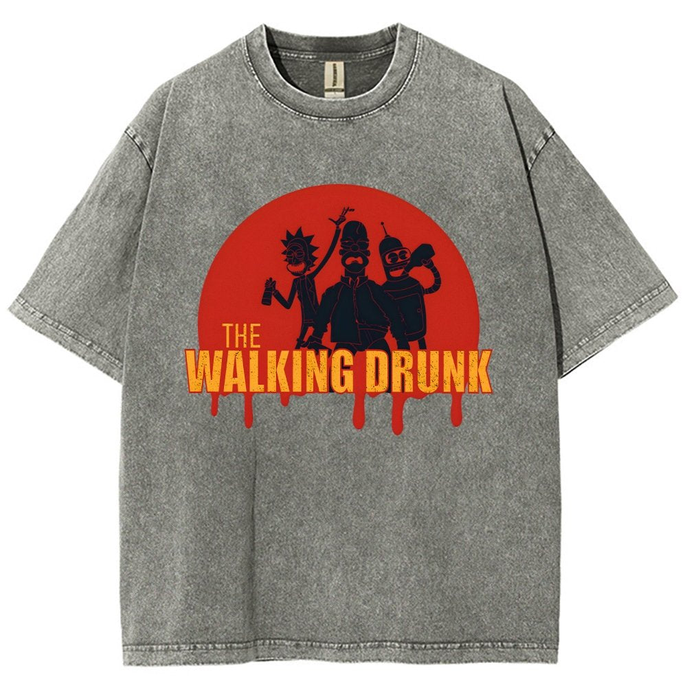 The Walking Drunk Vintage Distressed T-shirt