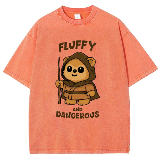 Fluffy and Dangerous Vintage Distressed T-shirt