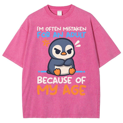 Penguin Often Mistaken For An Adult Vintage Distressed T-shirt