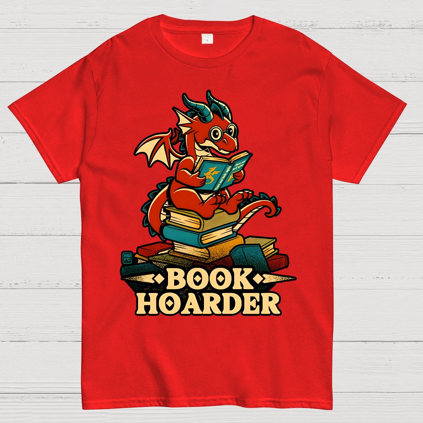 Book Hoarder Dragon Geek T-Shirt