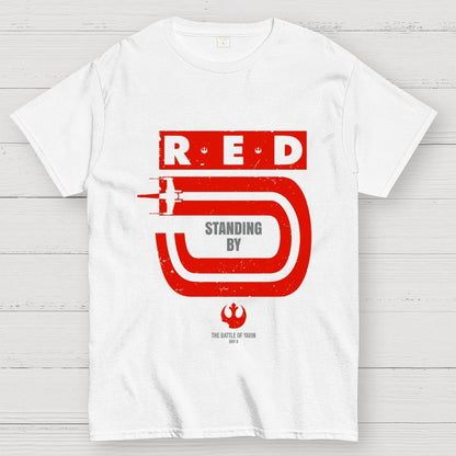 Red 5 Standing By Geek T-Shirt