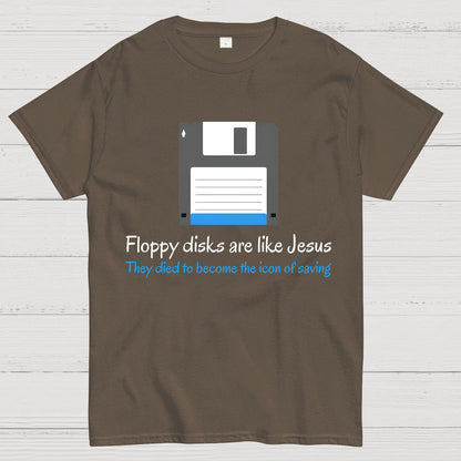 Floppy Disks Are Like Jesus Geek T-Shirt
