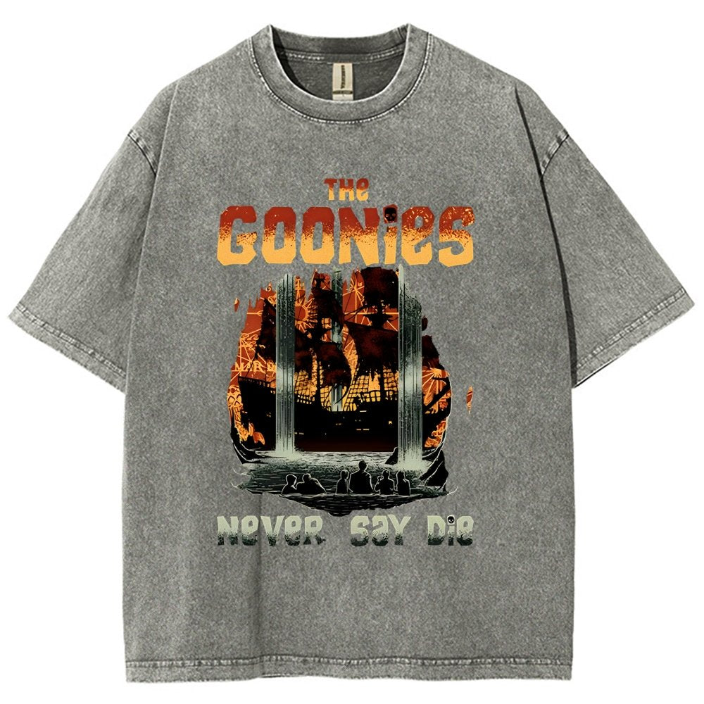 Never Say Die Vintage Distressed T-shirt