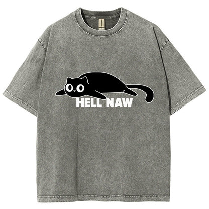 Hell Naw Vintage Distressed T-shirt