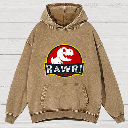 RAWR! Vintage Distressed Hoodie
