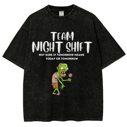 Night Shift Team! Vintage Distressed T-shirt