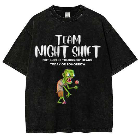 Night Shift Team! Vintage Distressed T-shirt