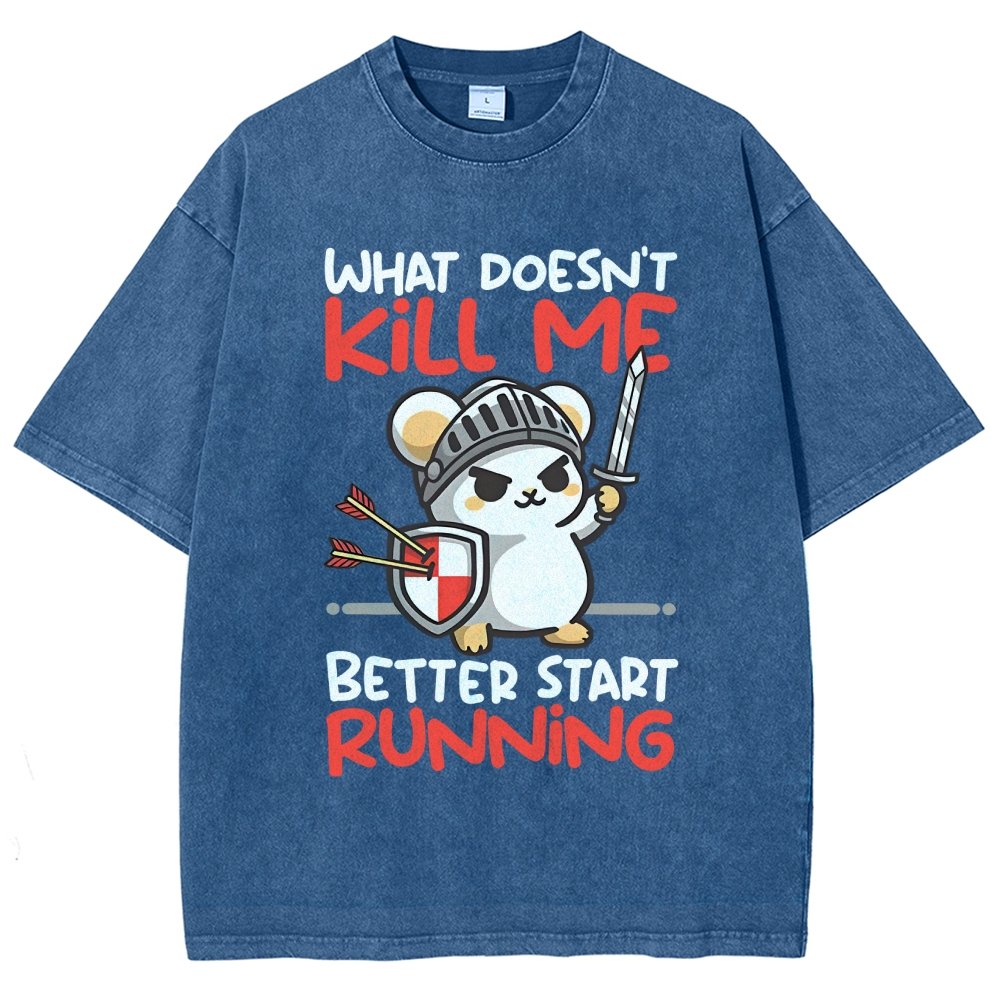 Knight mouse Vintage Distressed T-shirt