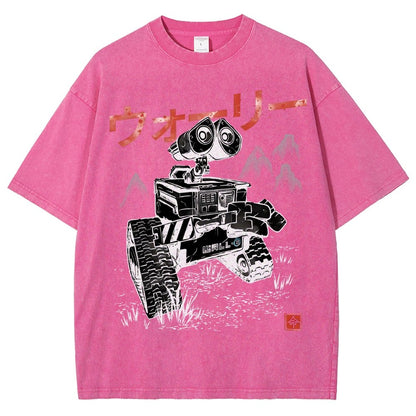 EcoBot Sumi-E Vintage Distressed T-shirt