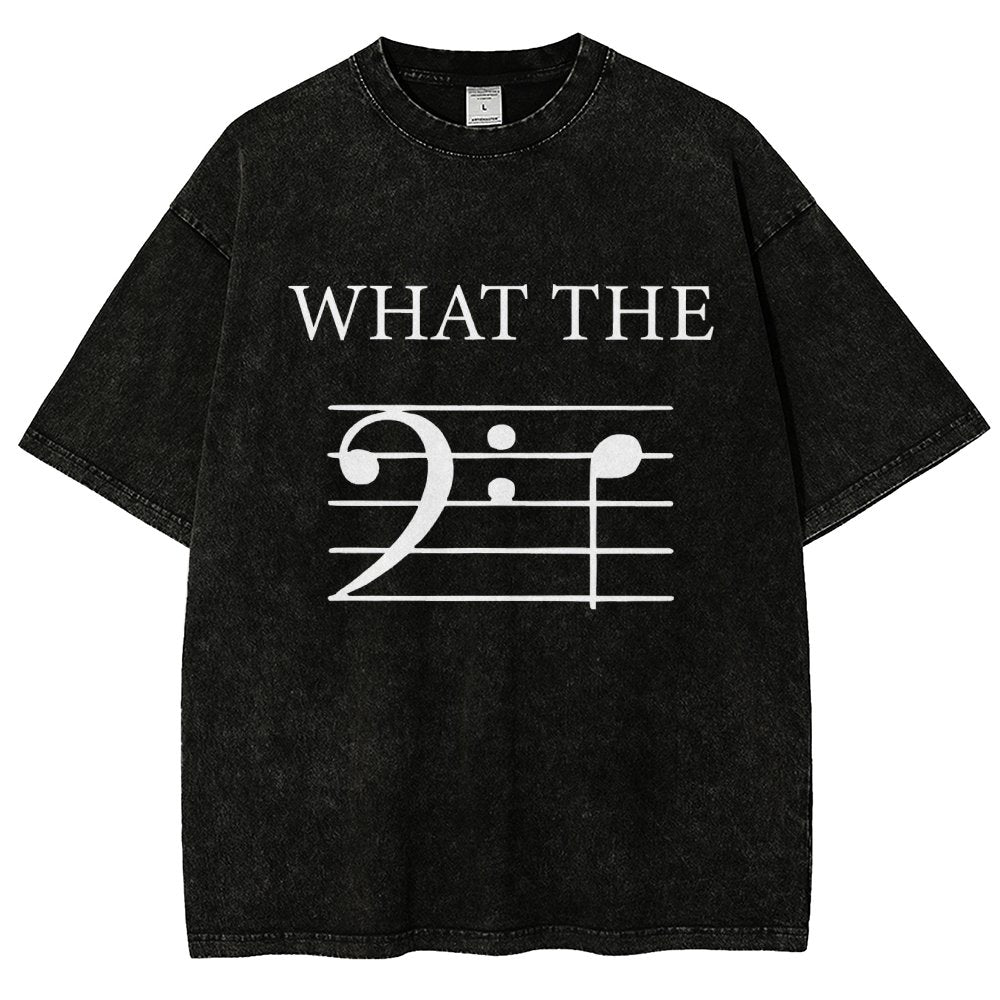 What The F (Bass) Vintage Distressed T-shirt