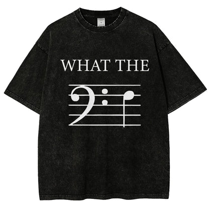 What The F (Bass) Vintage Distressed T-shirt
