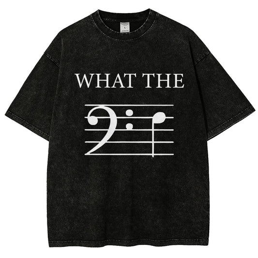 What The F (Bass) Vintage Distressed T-shirt