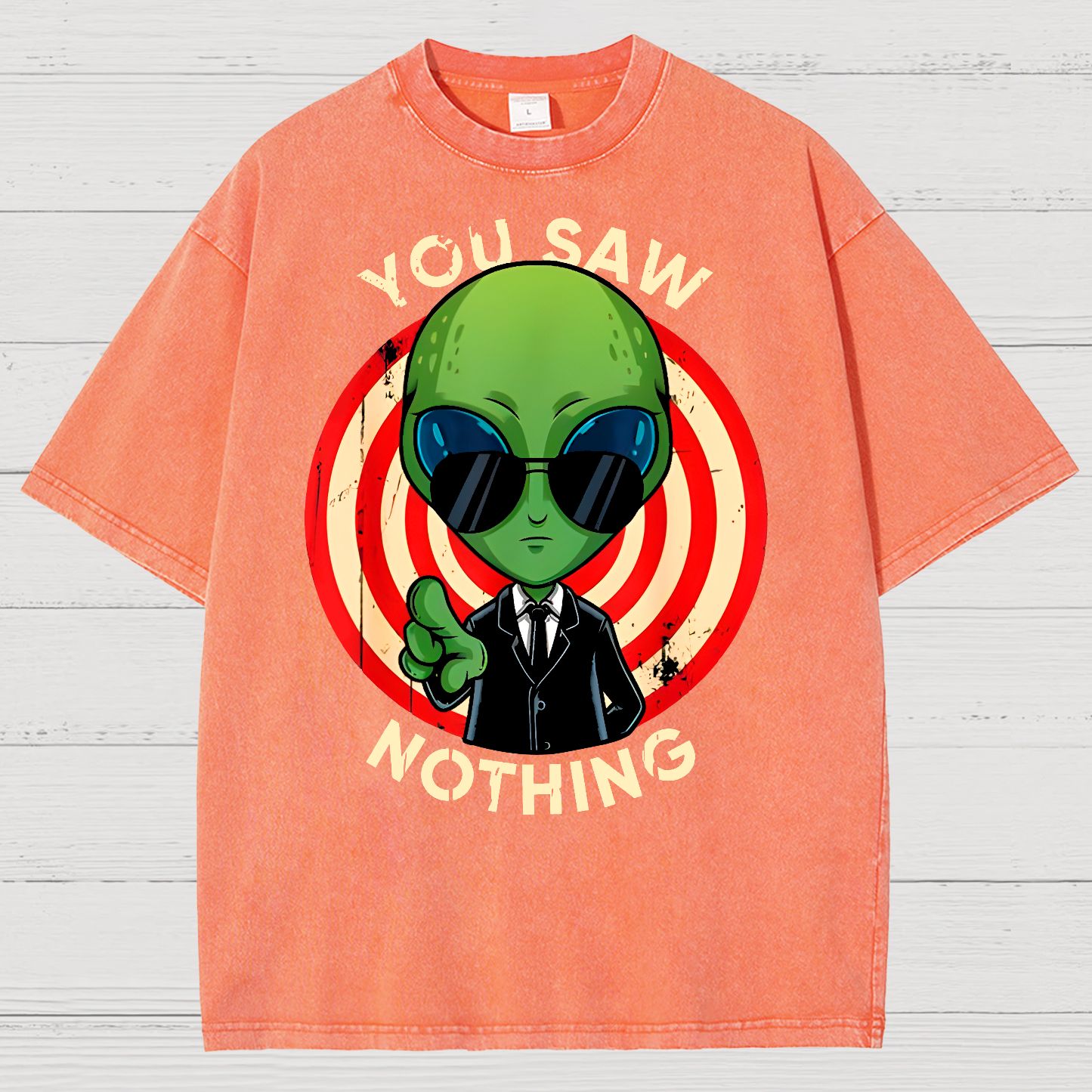 You Saw Nothing! Vintage Distressed T-shirt