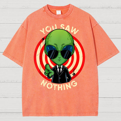 You Saw Nothing! Vintage Distressed T-shirt