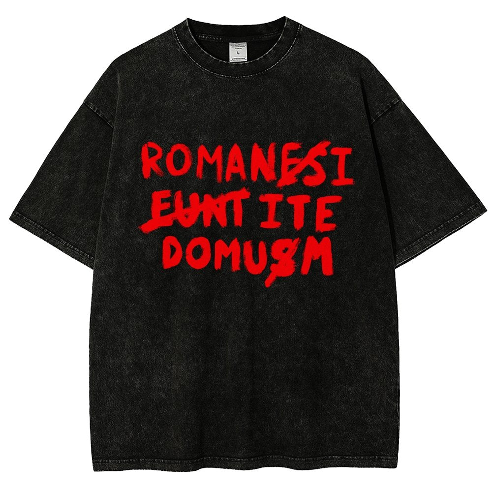 Romani Ite Domum Vintage Distressed T-shirt