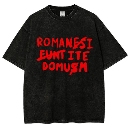 Romani Ite Domum Vintage Distressed T-shirt