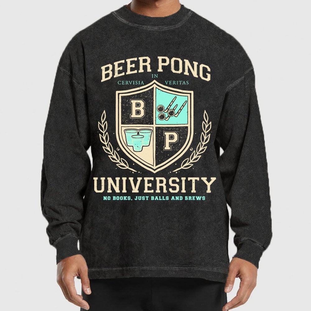 BP University Washed Long Sleeve Tee