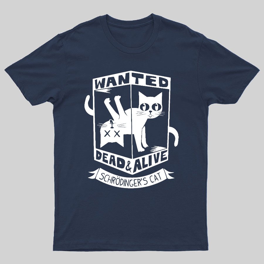 Schrödinger's Cat Mathe, Physics Geeky T-Shirt