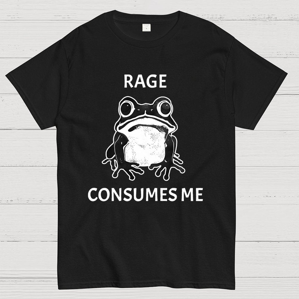 Rage Consumes Me Frog Geek T-Shirt