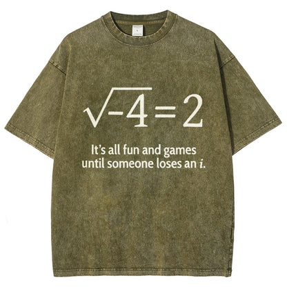 Funny Math Kids Shirt Vintage Distressed T-shirt