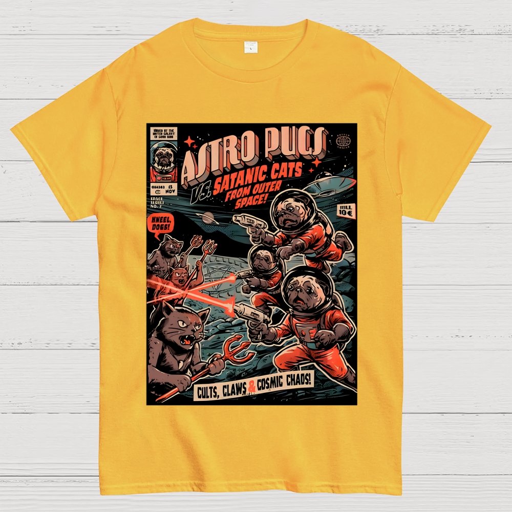Astro Pugs Geek T-Shirt