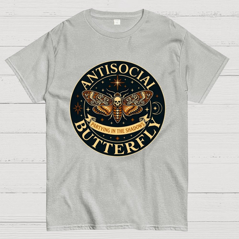 Antisocial Butterfly  Geek T-Shirt