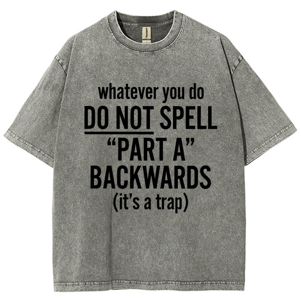 Part A Backwards Vintage Distressed T-shirt