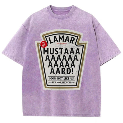 Lamar Mustard TV Off Essential Vintage Distressed T-shirt