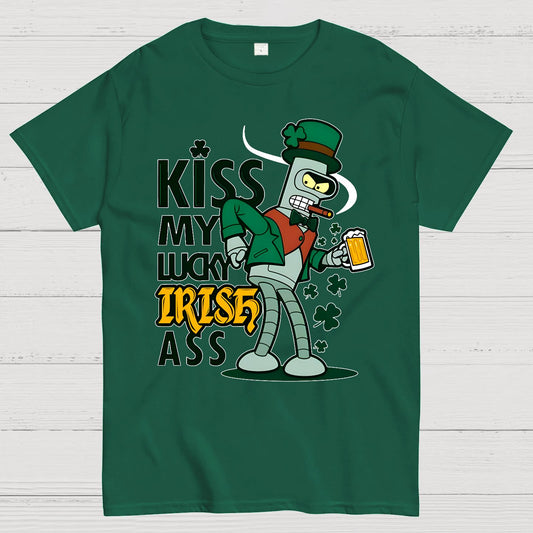 Kiss my Lucky Irish-St. Patrick's Day Geek T-Shirt