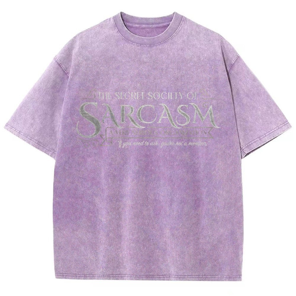 Secret Society of Sarcasm Vintage Distressed T-shirt
