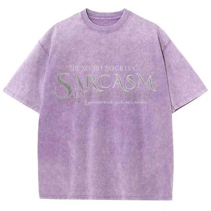 Secret Society of Sarcasm Vintage Distressed T-shirt