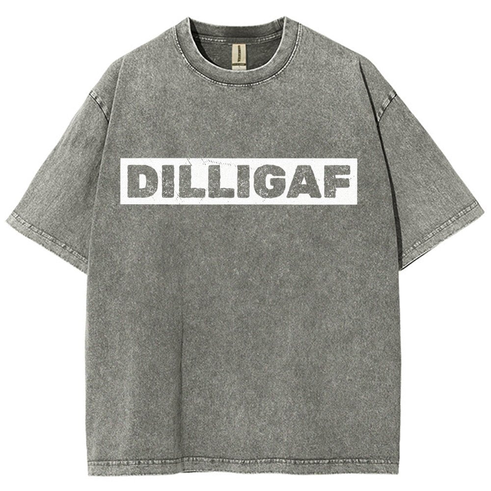 DILLIGAFF - Do I Look Like I Give A F... Vintage Distressed T-shirt