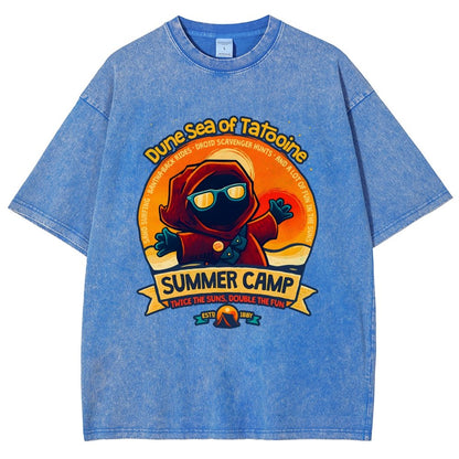 Sandy Sea Summer Camp Vintage Distressed T-shirt