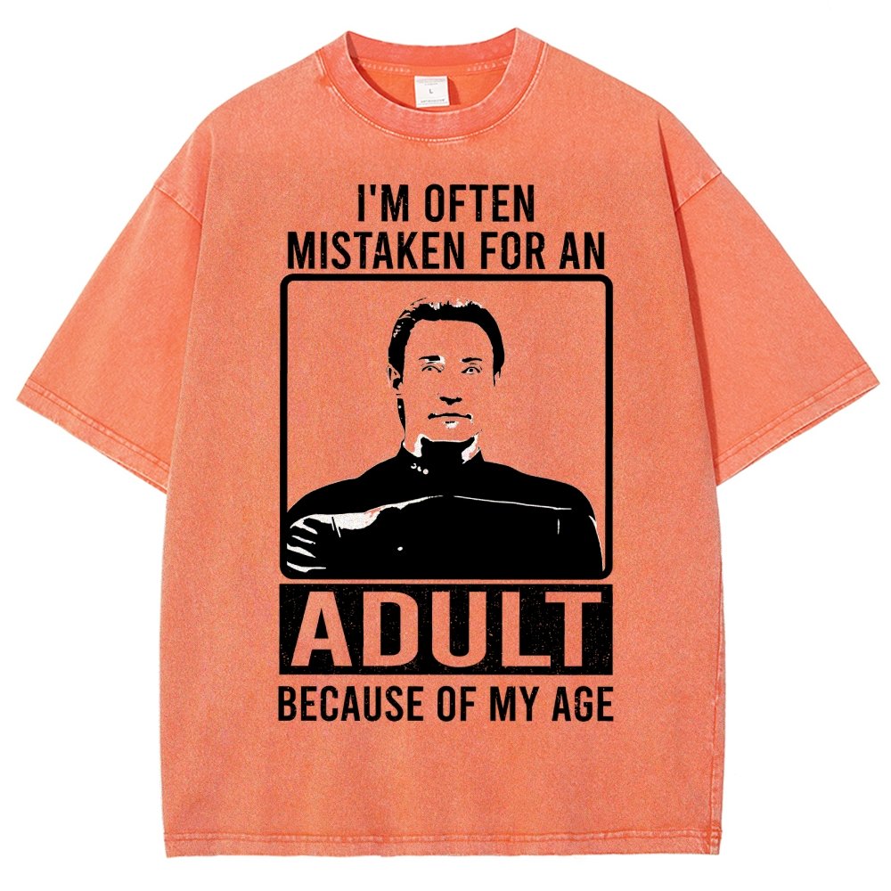 I'm Often Mistaken For An Adult Because Of My Age Vintage Distressed T-shirt