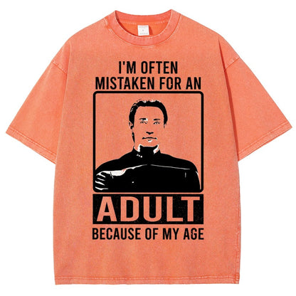 I'm Often Mistaken For An Adult Because Of My Age Vintage Distressed T-shirt