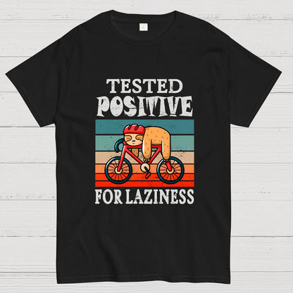 Tested Positive For Laziness Sloth On Bicycle By Sal71 Geeky T-Shirt