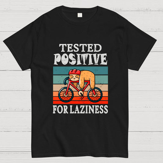 Tested Positive For Laziness Sloth On Bicycle By Sal71 Geeky T-Shirt