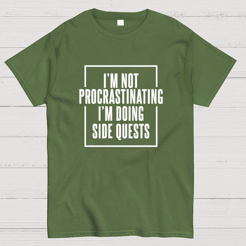 I'm Doing Side Quests Humor Gaming Geek T-Shirt