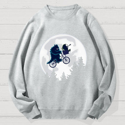 Ride Across The Moon Geek Cotton Sweatshirt
